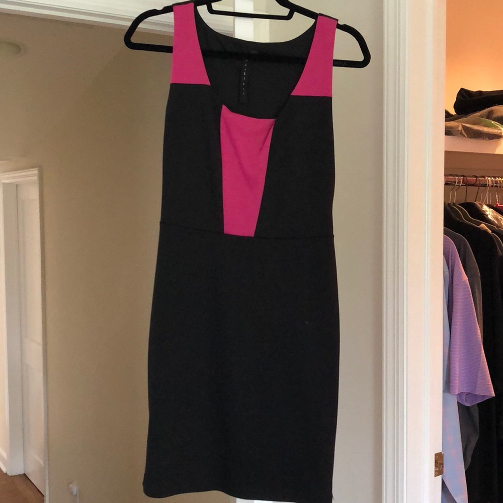 New Black and Pink Casual Dress